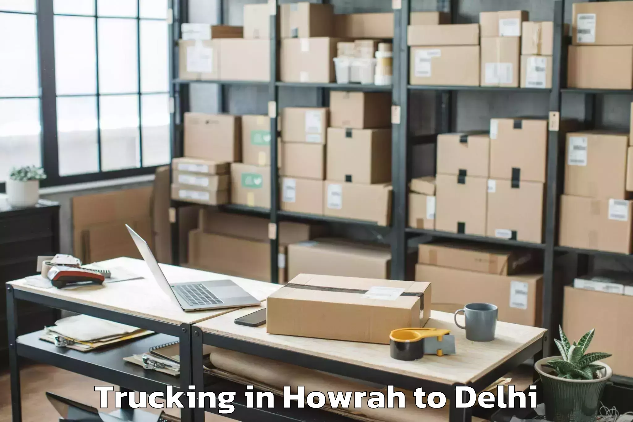 Leading Howrah to Delhi Technological University Trucking Provider